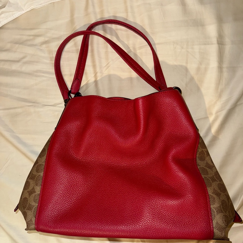 Stylish Red and Brown Women's Bag